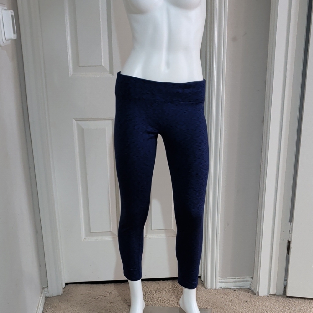 Calvin Klein Chic Navy Textured Leggings Large